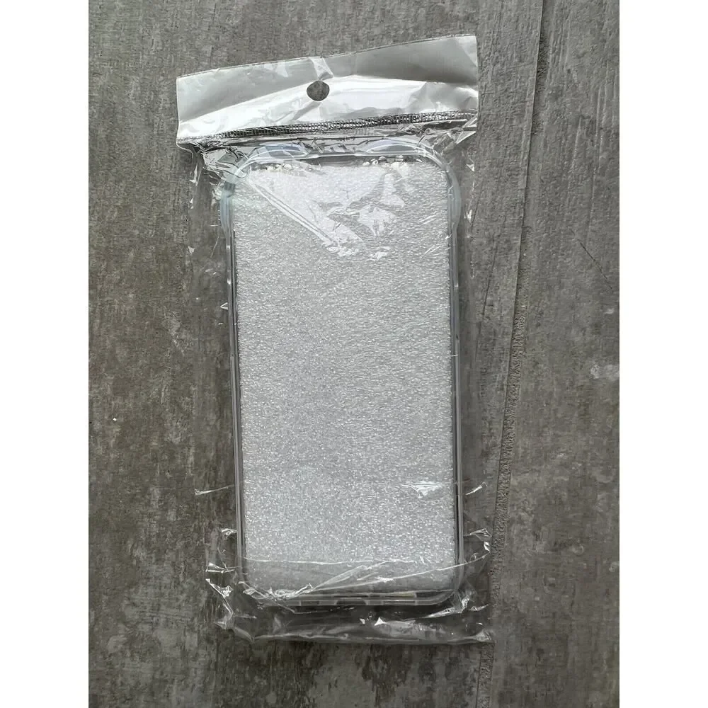 iPhone 13 Pro Los Angeles Boutique Clear Heart Rhinestone Luxury Crystal Case